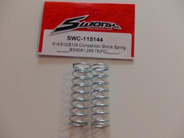 SWORKz 1/10 Competition Feder Stoßdämpfer B-3 (60x1.2x9.75)(FG)(2)